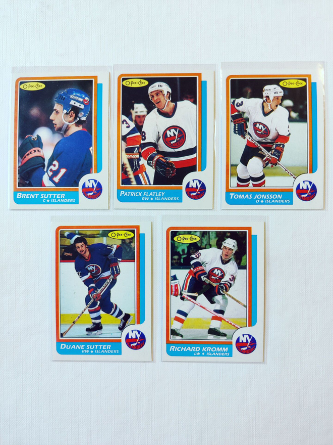 86-87 Opc - New York Islanders 5kpl