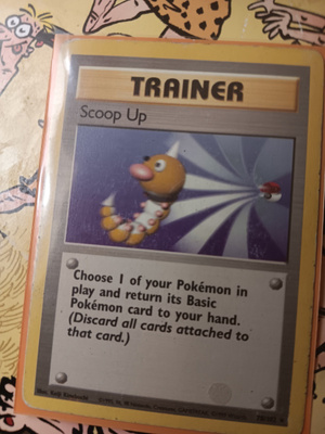Scoop Up Base set 1 (BS1) non holo RARE card