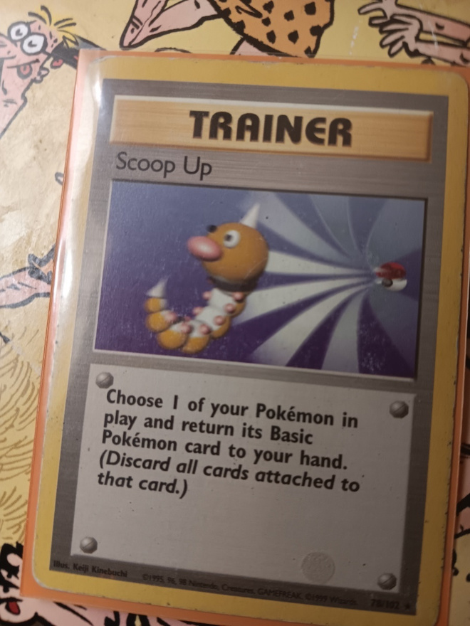 Scoop Up Base set 1 (BS1) non holo RARE card