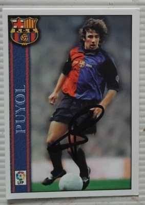 Carles Puyol Barcelona  signed