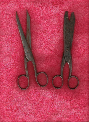 Fiskars, sakset, 2 kpl. , vanhoja.