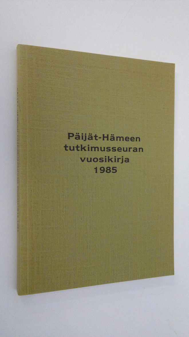 Päijät-Hämeen tutkimusseuran vuosikirja 1985