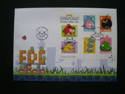 FDC Angry Birds 9.9.2013 - LaPe BL79