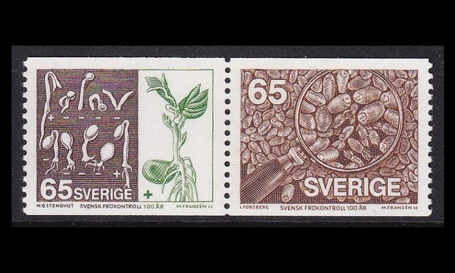 Ruotsi 941-2p2 ** Siementestaus 100v (1976)