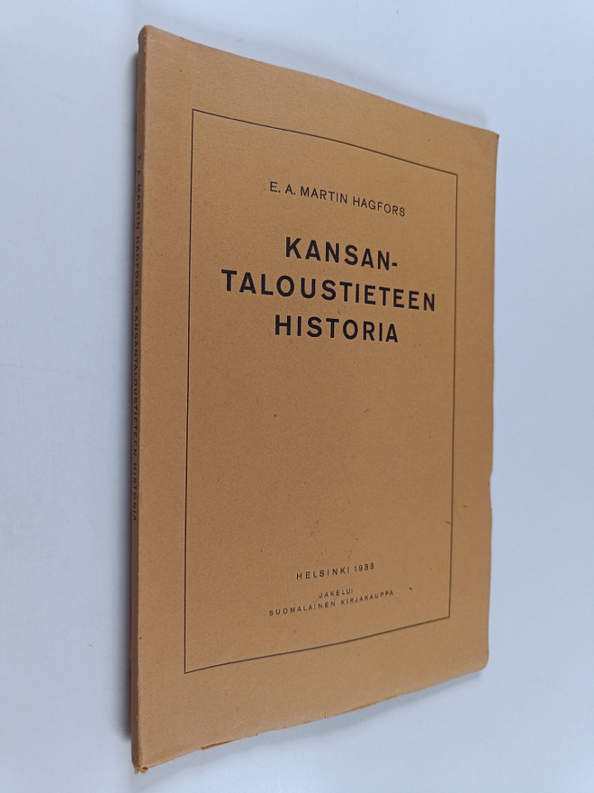 E. A. Martin Hagfors : Kansantaloustieteen historia