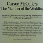 Carson McCullers : The Member of the Wedding - 1985 - pikkukuva 2