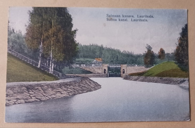 Lauritsala, vanha sulku ja silta, Saimaan kanava, p. 1926