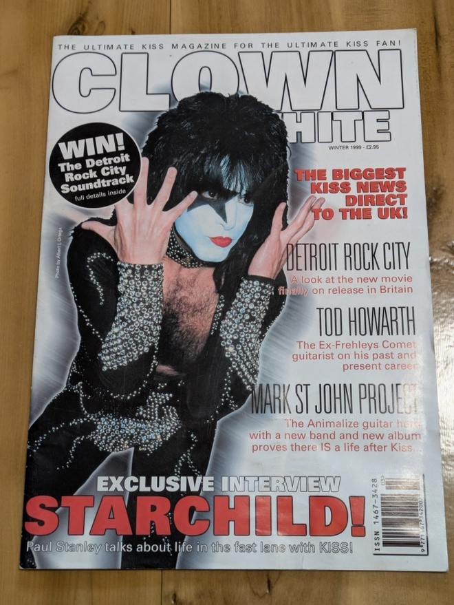 Clown White - The Ultimate KISS Magazine Winter 1999 EX+!!