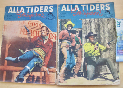 2 VANHAA Lehteä Alla Tiders 1954 N 1 + 2