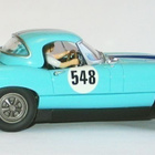 Carrera Jaguar E-type, turkoosinsininen autorata-auto, 1:24 - pikkukuva 2