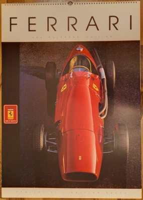 Ferrari 1992 -seinäkalenteri