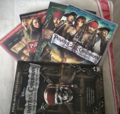 Pirates of the Caribbean four movie collection DVD