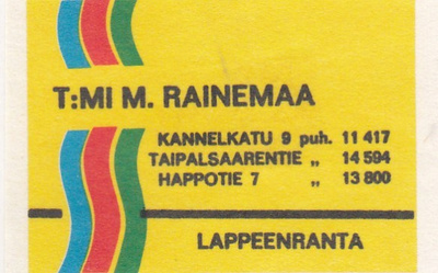 Lappeenranta, T;mi M. Rainemaa    b352