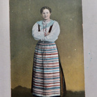 VANHA Postikortti Kansallispuku 1900-l - pikkukuva 1