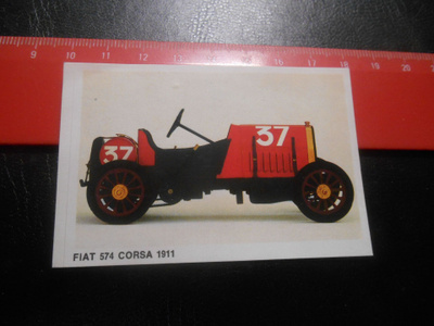 K13. Jenkki Vanhat autot tarrakuvina # FIAT 574 CORSA 1911
