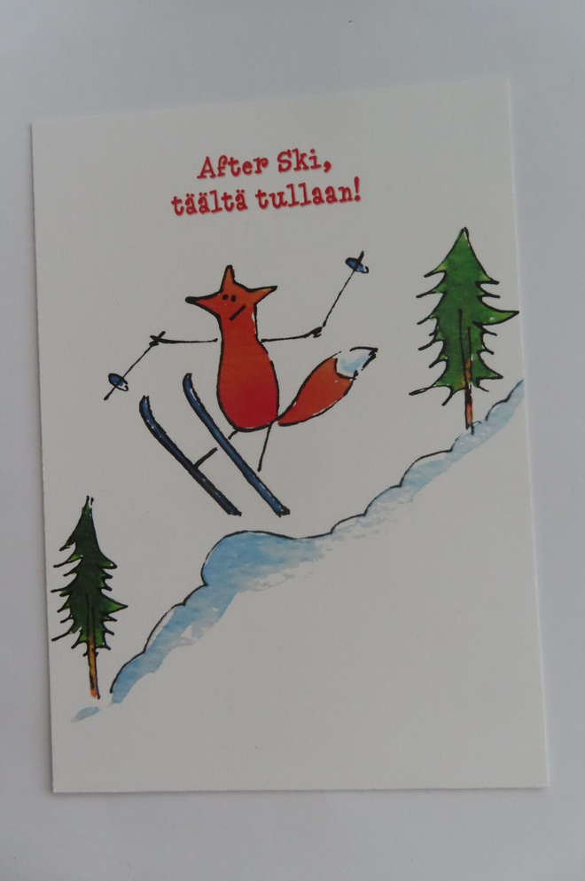 Rowena Wright: After Ski, täältä tullaan! (Karto)