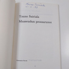 Tauno Sairiala : Maaseudun proosarunot (signeerattu) - pikkukuva 3