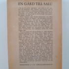 Birgit Thomaeus Sparre : En gård till salu - roman - pikkukuva 2
