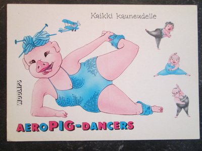 KULKEMATON AEROPIG-DANCERS PAPERITAIDE