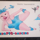 KULKEMATON AEROPIG-DANCERS PAPERITAIDE - pikkukuva 1
