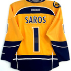 NHL FaniPaita Predators JUUSE SAROS #1 ROOKIE Team Color - pikkukuva 1