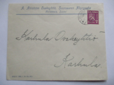 1935 Pölläkkälä A Ahlström Suursaaren Höyrysaha