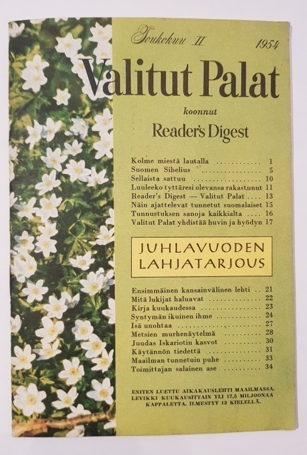 Valitut Palat – toukokuu II / 1954