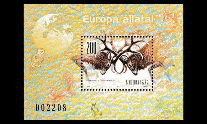 Unkari 4673BL262 ** Euroopan eläimistö (2001)