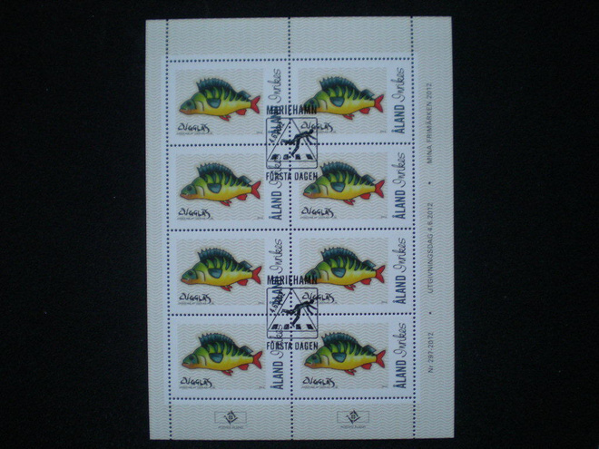 FDC-leimattu postimerkkiarkki Minun Ahvenanmaani - LaPe 7