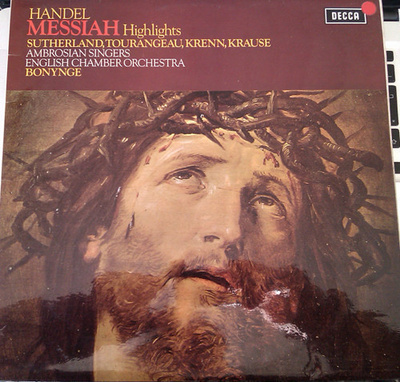 THE MESSIAH - Highlights ( Händel ) v. 1972 LP