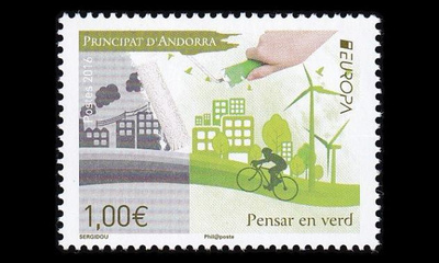 Andorra Fr 804 ** Europa vihreä ajattelu (2016)