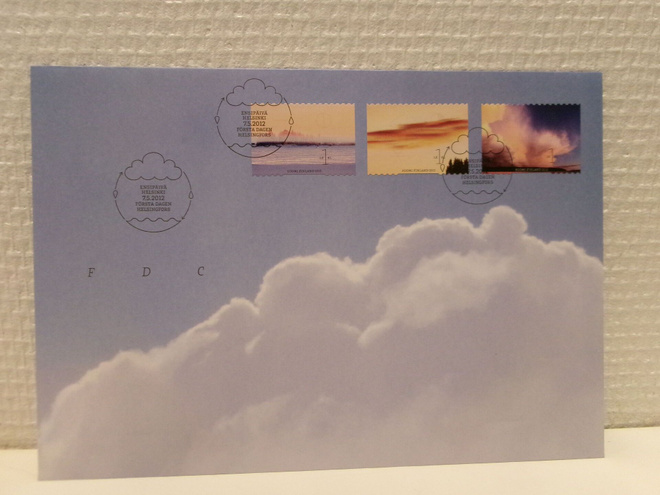 FDC- ensipäiväkuori - Pilviä - 2012