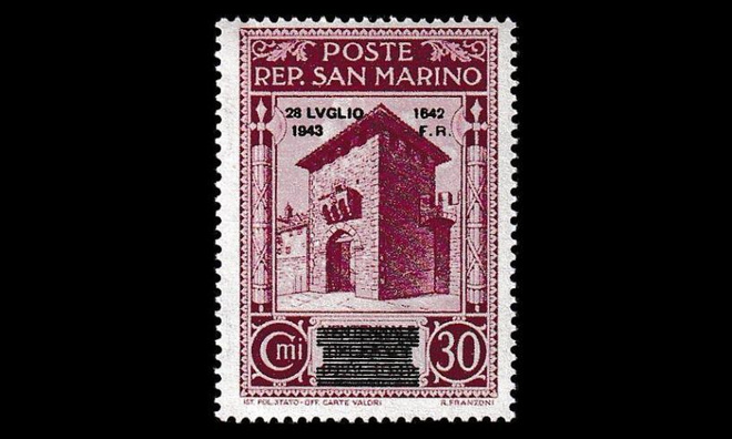 San Marino 275 ** Fasismin loppu 30C (1943)