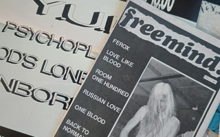 Freemind! fanzine #1 (gothic punk yms) + keikkajuliste Y.U.P