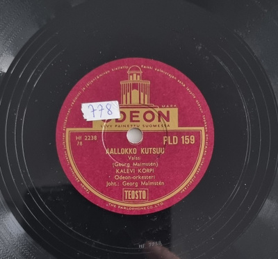 Savikiekko 1957 - Kalevi Korpi - Odeon PLD 159