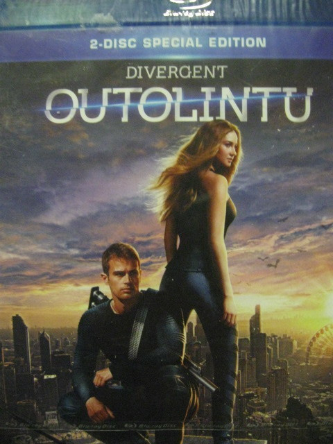 DIVERGENT OUTOLINTU BLU-RAY