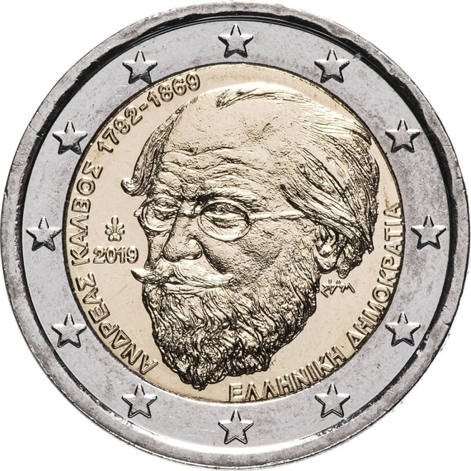 ** KREIKKA 2€ 2019 Andreas Kalvos pillerissä **