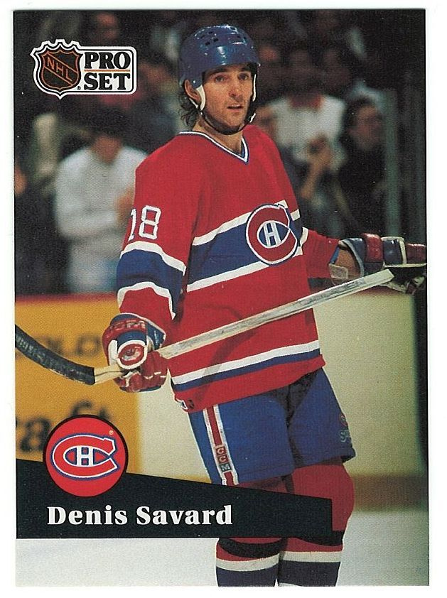 91-92 Pro Set French #128 Denis Savard
