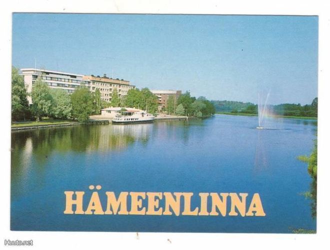 HÄMEENLINNA: VANAJAVETTÄ JA LAIVA LAITURISSA