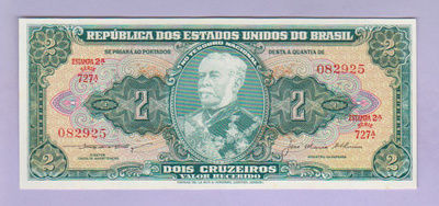 Brasilia 5 Cruzeiros v.1956 UNC P-157