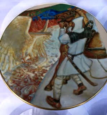 Title  Kalevala 1985 Collector Plate No. 4 – Lemminkäinen at
