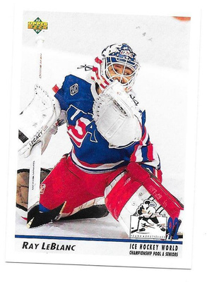 1992-93 Upper Deck #381 Ray LeBlanc USA MV