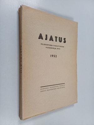 Ajatus 17 : Suomen filosofisen yhdistyksen vuosikirja 1952