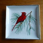 Kaunis posliini KORISTE LAUTANEN 12x12cm Porcelaine de Paris - pikkukuva 1