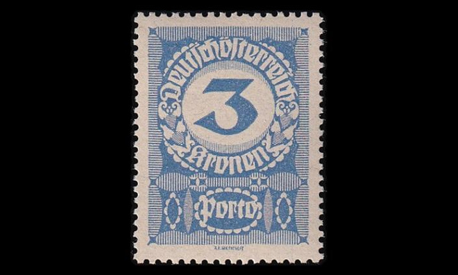Itävalta P_87y ** Porto 3 Kr harm.pap (1920)