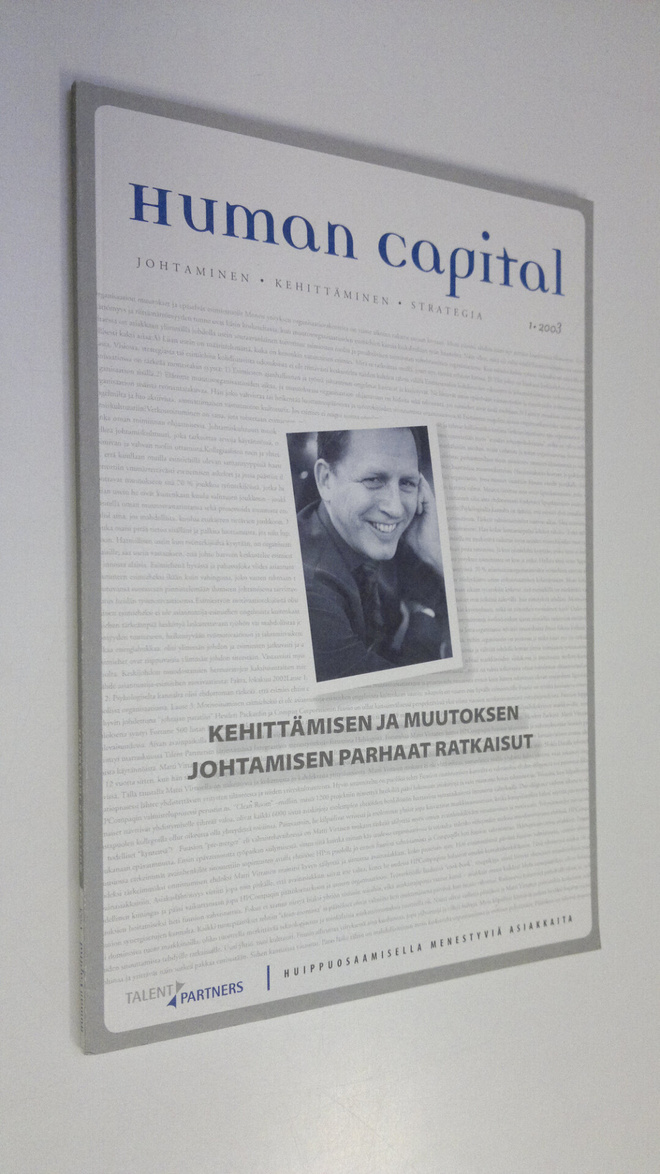 Human capital 1/2003 : henkilöstön ja organisaation kehit...