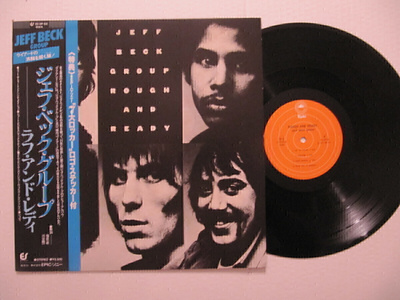 Jeff Beck Group Rough And Ready LP Japanilainen OBI