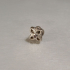 Hopea Pandora Open Flower Sterling Silver  Charm with Clear - pikkukuva 1