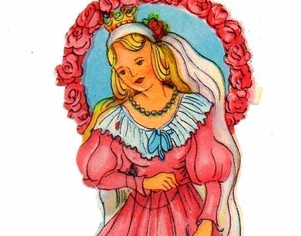 EAS 3035 / Satujen prinsessa ja punaiset ruusut. 1950-l.