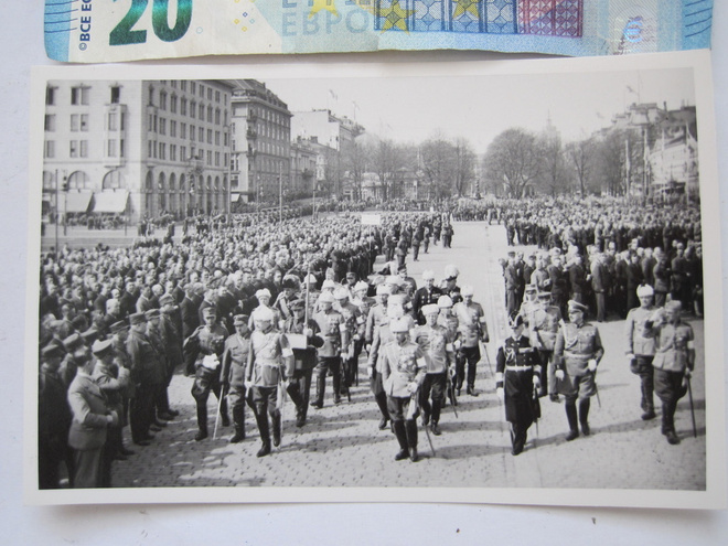 VANHA Valokuva Mannerheim Kenraalit Helsinki 1938